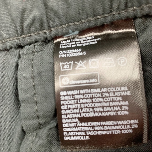 H&M chino joggers pants drawstring waist in black - Picture 10 of 13